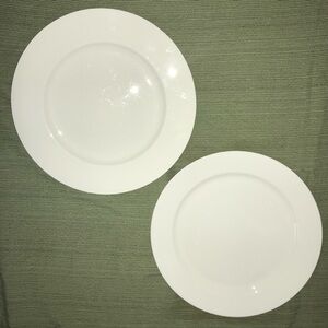 Christopher Stuart Cosmopolitan White Dinner Plates Freezer Oven Micro Safe SET